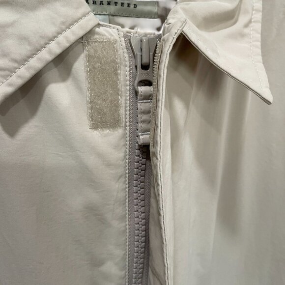 Eddie Bauer Utility Trench Coat Gorpcore Beige Minimalist Normcore Tall Large - Picture 9 of 9